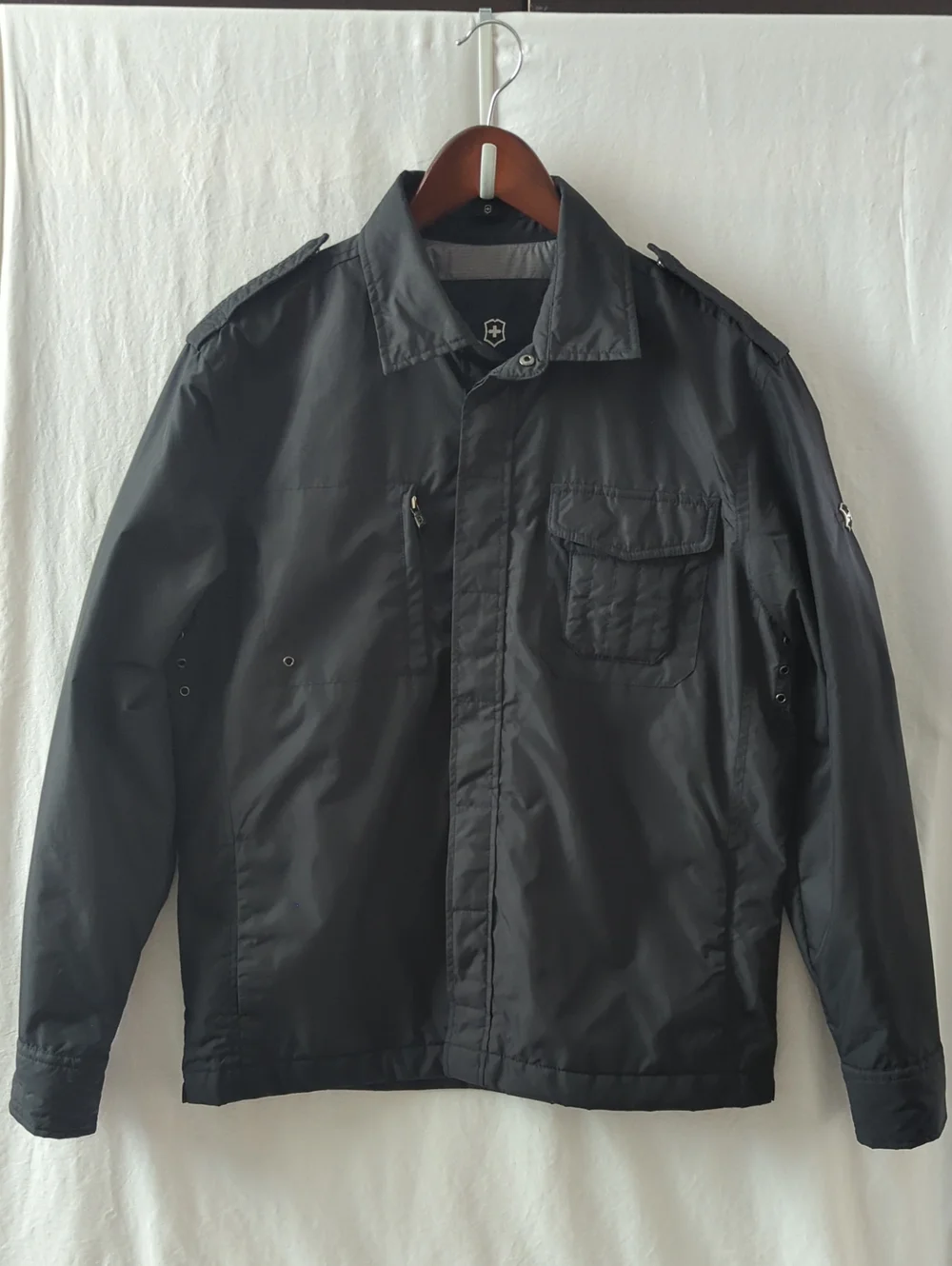 Victorinox Swiss Army Pertex 163 Field Utility Jacket Mens Sz M Black